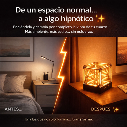 Lámpara Cubo LED Infinito 3D