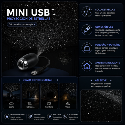 Luz Nocturna Con Proyector De Galaxia