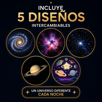 Luz Nocturna Con Proyector De Galaxia