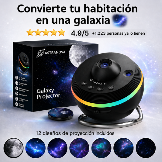 Luz Nocturna Con Proyector De Galaxia
